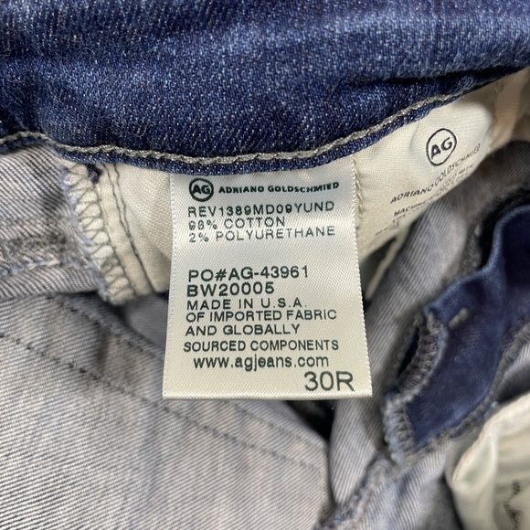 AG Adriano Goldschmied 30R The Leggign Ankle Skinny Destructed Jeans - Picture 5 of 8